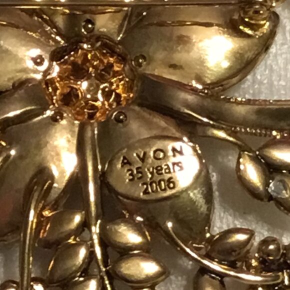 Vintage, large & very lovely Avon 35 years 2006 brooch - Picture 4 of 5